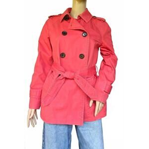 Coach Red Trench Coat - Size S